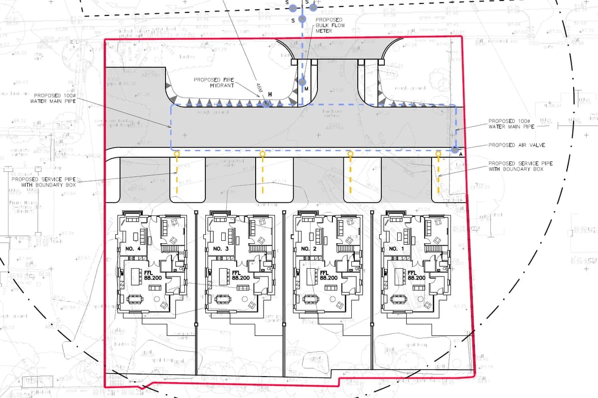Mill Lane Development, photographed